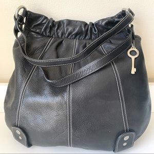 Fossil Satchel in Black